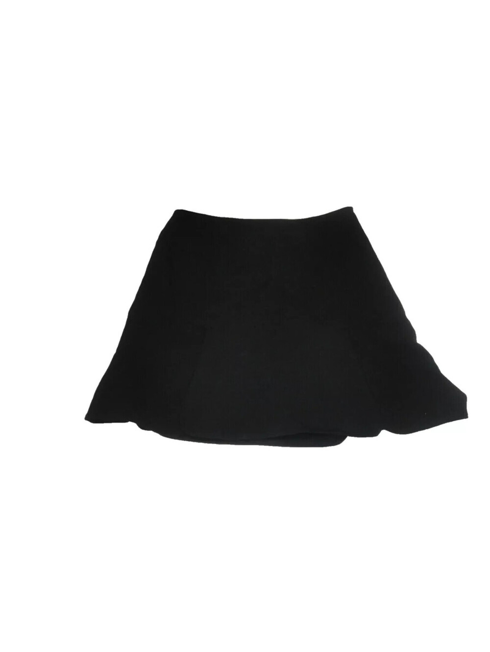 Studio M Womens Black Slitted Bottom Lined A-Line Skirt Size 8 NWT